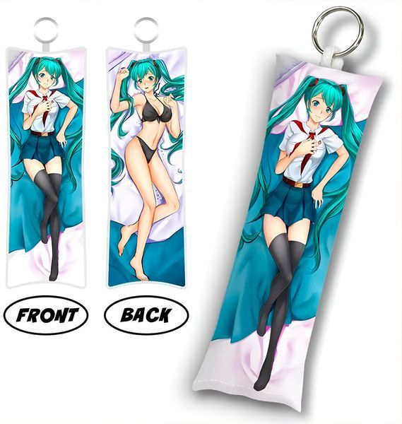 Брелок міні-дакімакура "Hatsune Miku 4" #0655 фото