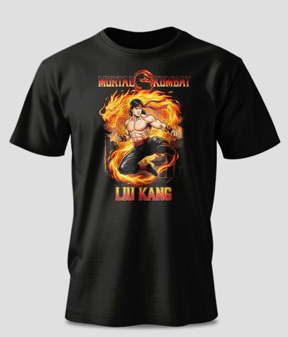 Футболка з принтом &laquo;Mortal Kombat &mdash; Liu Kang&raquo; 3XL #1571-Ф фото