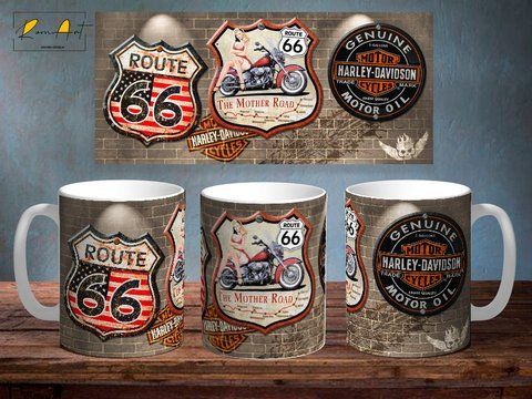 Чашка з принтом &laquo;Harley Davidson 4&raquo; #1859 фото