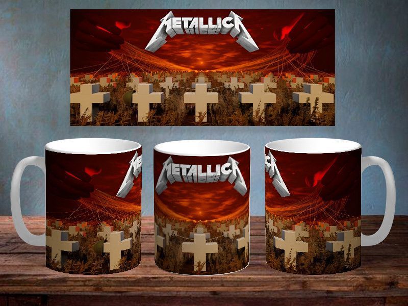 Чашка з принтом &laquo;Metallica&raquo; #0957 фото