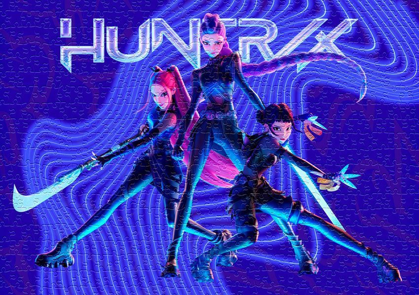 Фотопазл 29*20 см, (А4) 120 елементів "Huntrix. K-Pop demon hunters" #1083-П фото