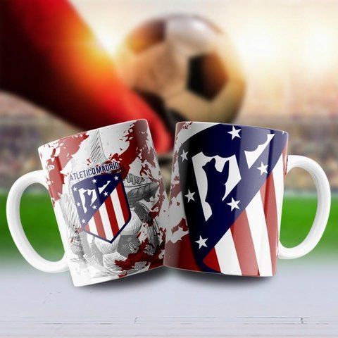 Чашка з написом "FC Atl&eacute;tico Madrid" #1322 фото