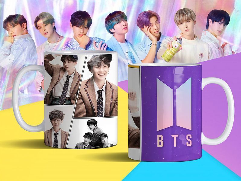 Чашка з принтом &laquo;BTS 13&raquo; #1273 фото