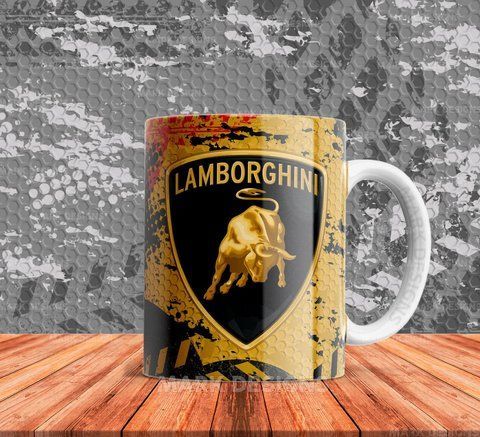 Чашка з принтом &laquo;АвтоЛого lamborghini&raquo; #1327 фото