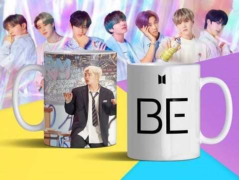 Чашка з принтом &laquo;BTS 24&raquo; #1284 фото