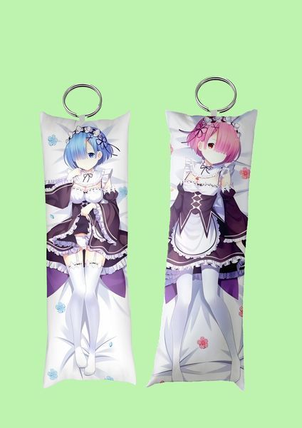 Брелок міні-дакімакура "REM RAM Re: Zero 2" #0238 фото