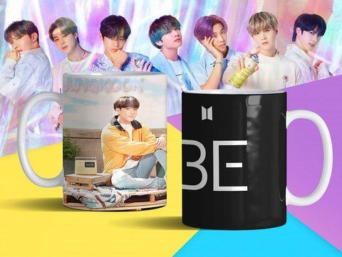 Чашка з принтом &laquo;BTS 26&raquo; #1286 фото