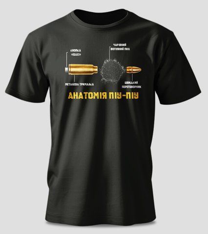 Футболка з принтом "Анатомія піу-піу" #0989-Ф фото