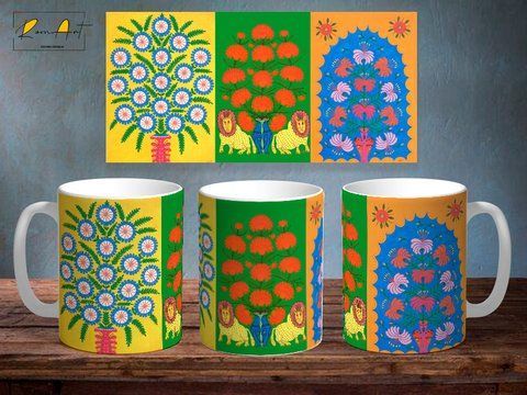 Чашка з принтом "дивовижні квіти №3 М.Примаченко" #1161 фото