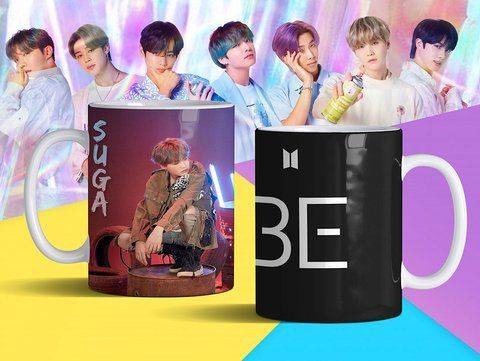 Чашка з принтом &laquo;BTS 27&raquo; #1287 фото