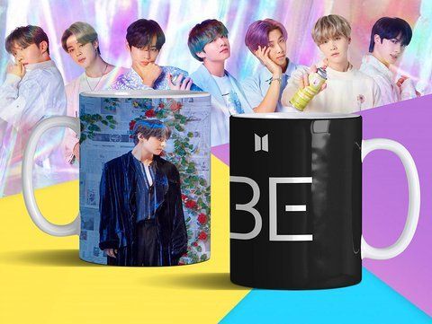 Чашка з принтом &laquo;BTS 28&raquo; #1288 фото