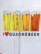 Термонаклейка для одягу, наліпка "I love quadrobeer" #0331-ПР фото 2