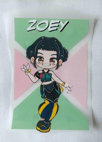 Термонаклейка для одягу, наліпка "K-Pop Demon Hunter ZOEY" #0974-ПР фото