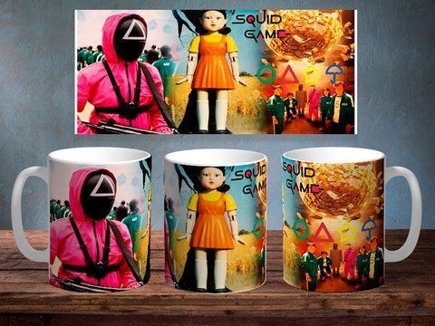 Чашка з принтом &laquo;Squid game&raquo; #1097 фото