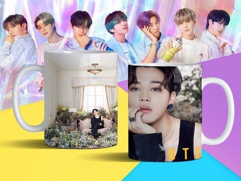 Чашка з принтом &laquo;BTS 30&raquo; #1290 фото