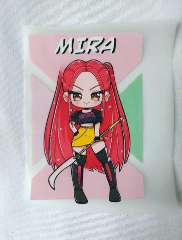 Термонаклейка для одягу, наліпка "K-Pop Demon Hunter MIRA" #0975-ПР фото