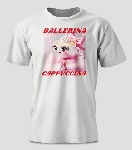 Футболка чоловіча з принтом "Ballerina Cappuccina" #0737-Ф фото