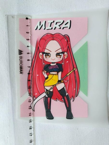 Термонаклейка для одягу, наліпка "K-Pop Demon Hunter MIRA" #0975-ПР фото