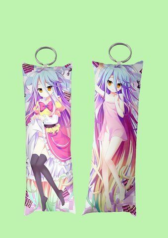 Брелок міні-дакімакура "No Game No Life Shiro" #0194 фото