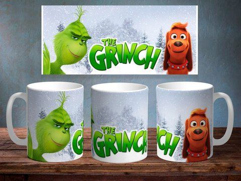 Чашка з принтом &laquo;Grinch&raquo; #1100 фото
