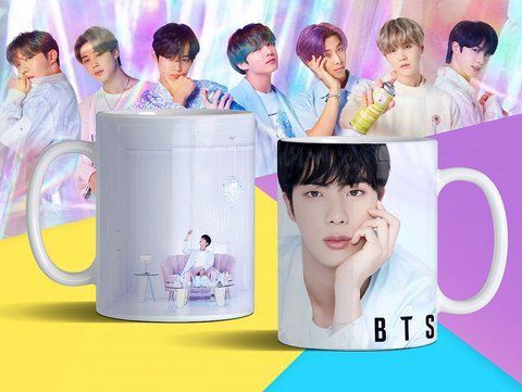 Чашка з принтом &laquo;BTS 33&raquo; #1293 фото