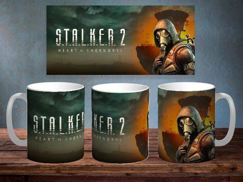 Чашка з принтом "stalker 2" #0573 фото