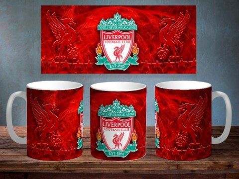 Чашка з написом "FC Liverpool" #1046 фото