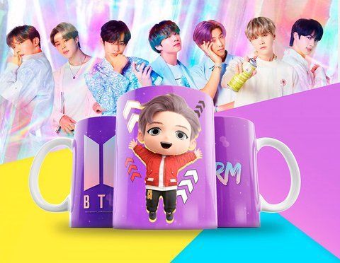 Чашка з принтом &laquo;BTS 37&raquo; #1297 фото