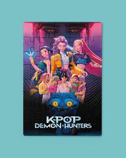 Фотопазл 29*20 см, (А4) 120 елементів (K-Pop Demon Hunters) #1015-П фото