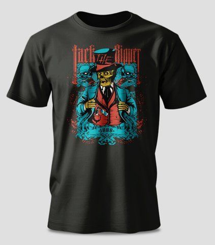 Футболка з принтом "Джек - різник" #1183-Ф фото