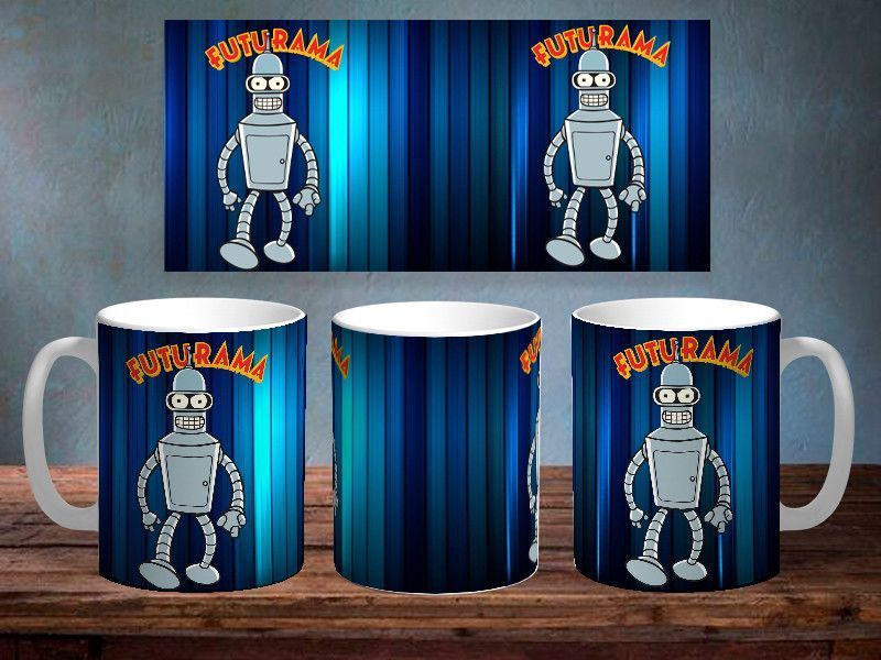 Чашка з принтом &laquo;Futurama. Bender&raquo; #1146 фото