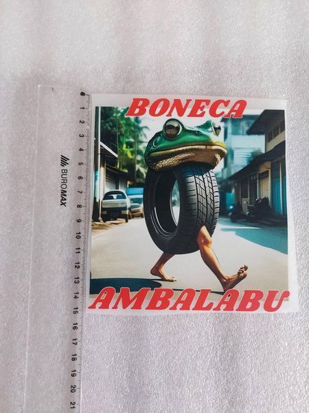 Термонаклейка для одягу, наліпка "Бонека Амбалабу,Boneca Ambalabu" #0748М-ПР фото