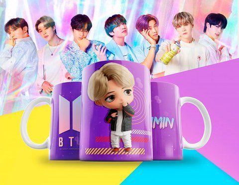 Чашка з принтом &laquo;BTS 40&raquo; #1300 фото