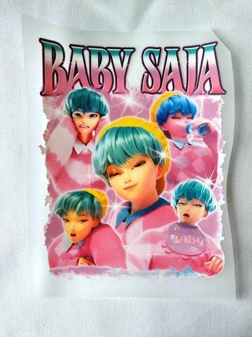 Термонаклейка для одягу, наліпка "Baby Saja" #0985-ПР фото