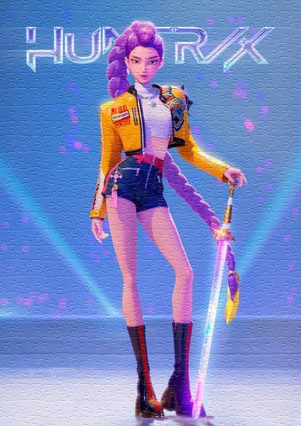 Фотопазл 29*20 см, (А4) 120 елементів "Rumi. K-Pop demon hunters" #1073-П фото