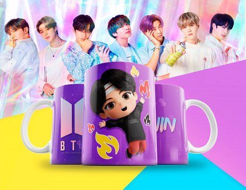 Чашка з принтом &laquo;BTS 41&raquo; #1301 фото