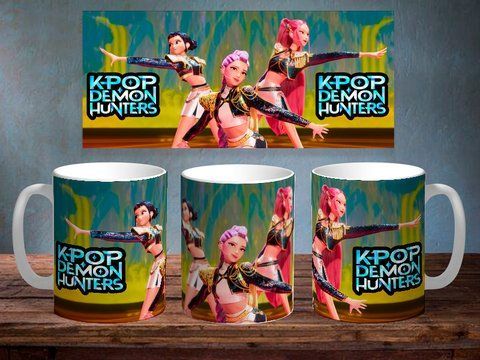 Чашка з принтом "k-pop demon hunters 4" #0918 фото