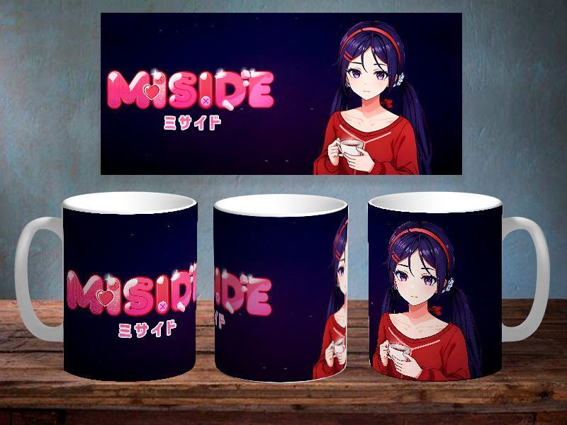 Чашка з принтом "Miside" #0600 фото